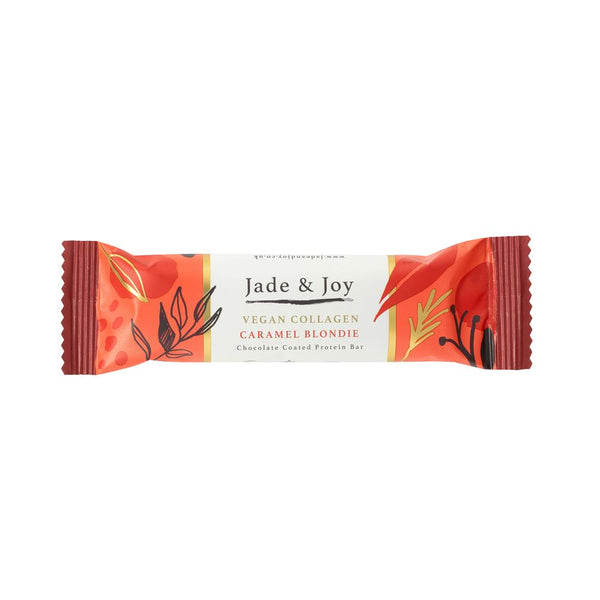 Jade & Joy Vegan Collagen Caramel Blondie Protein Bar 50g, Jade and Joy