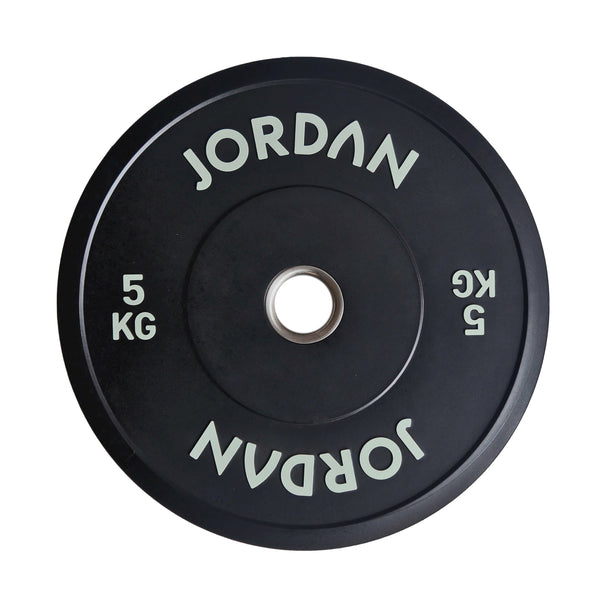 JORDAN 5kg Black Rubber Bumper Plate - Welzo