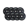 JORDAN 100kg HG Black Rubber Bumper Plate Set - 2x5kg, 2x10kg, 2x15kg, 2x20kg - Welzo