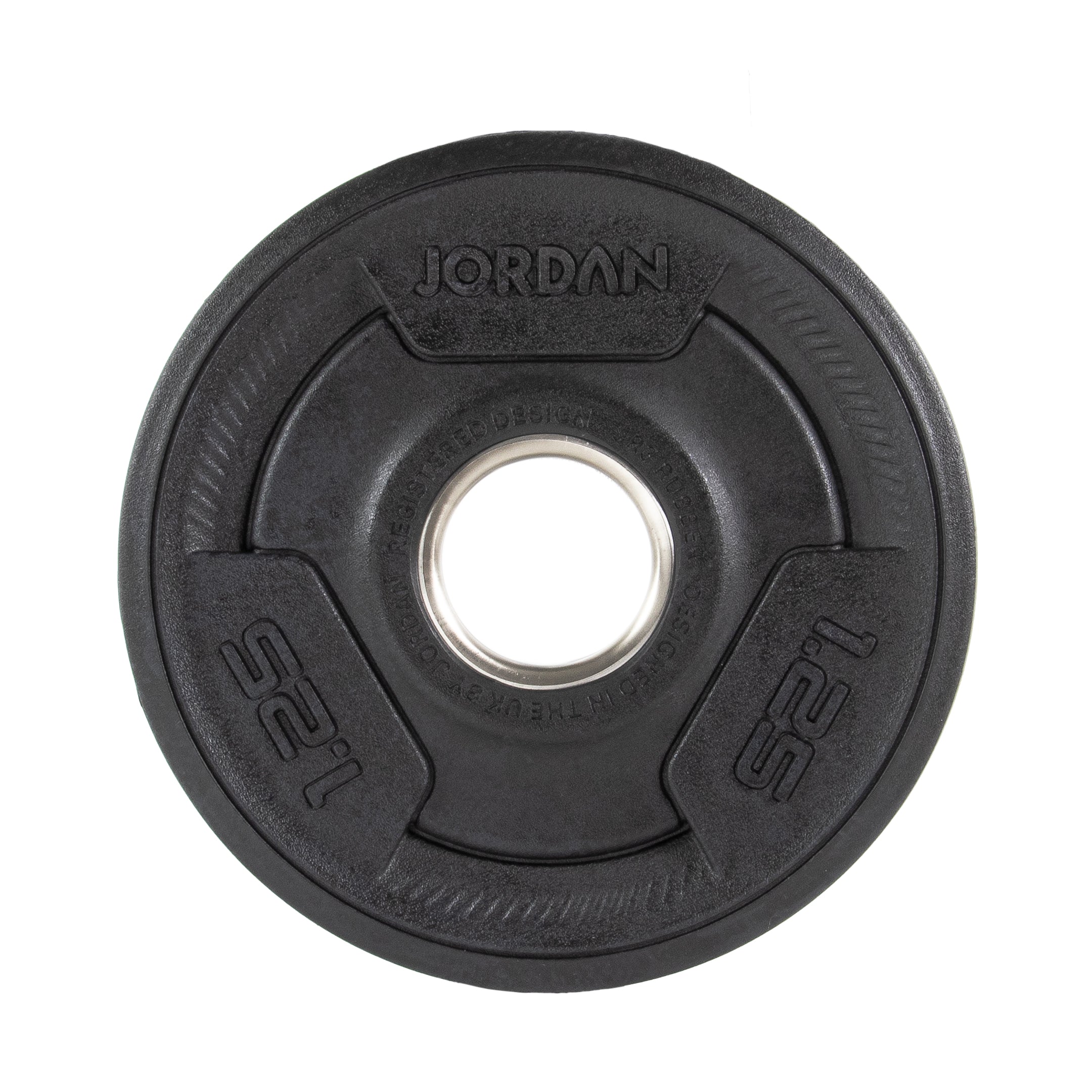 JORDAN 1.25kg Rubber Tri Grip Olympic Plate - Welzo