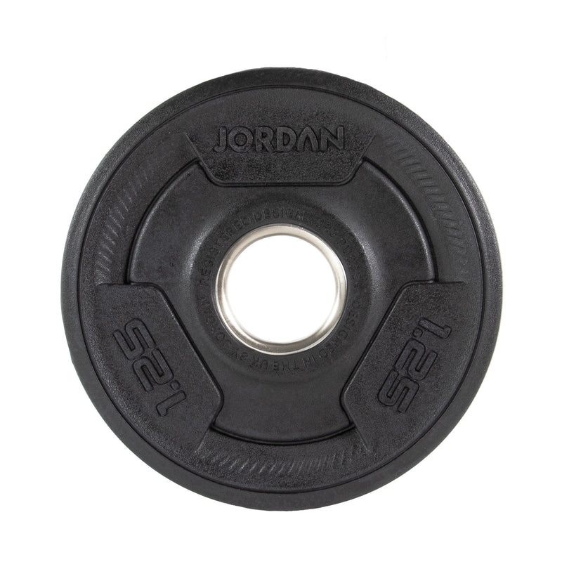 JORDAN 1.25kg Rubber Tri Grip Olympic Plate - Welzo