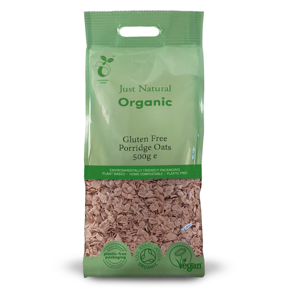 Organic Gluten Free Porridge Oats 500g, Just Gluten Free