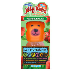 Jelly Bears Vitamin Fruit Bear Gummies Summer Berry Multivitami, Jelly Bears