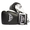 Hatton Pro Sparring Leather Velcro Glove (pair) Black 12oz - Welzo