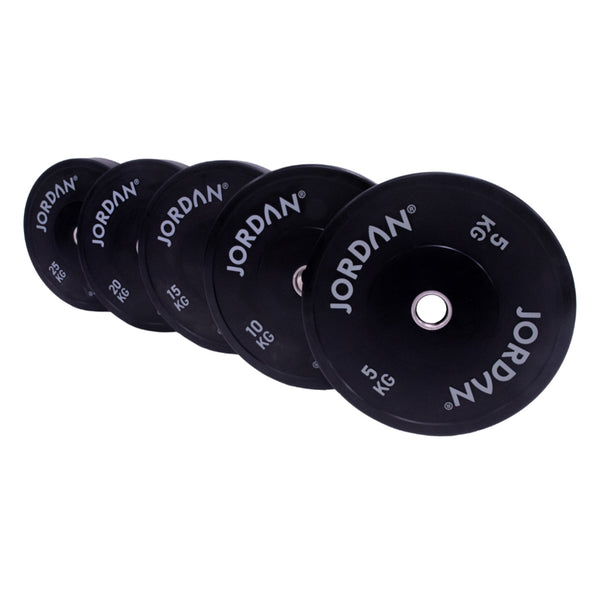 JORDAN HG Black Rubber Bumper Plate 15kg - Welzo