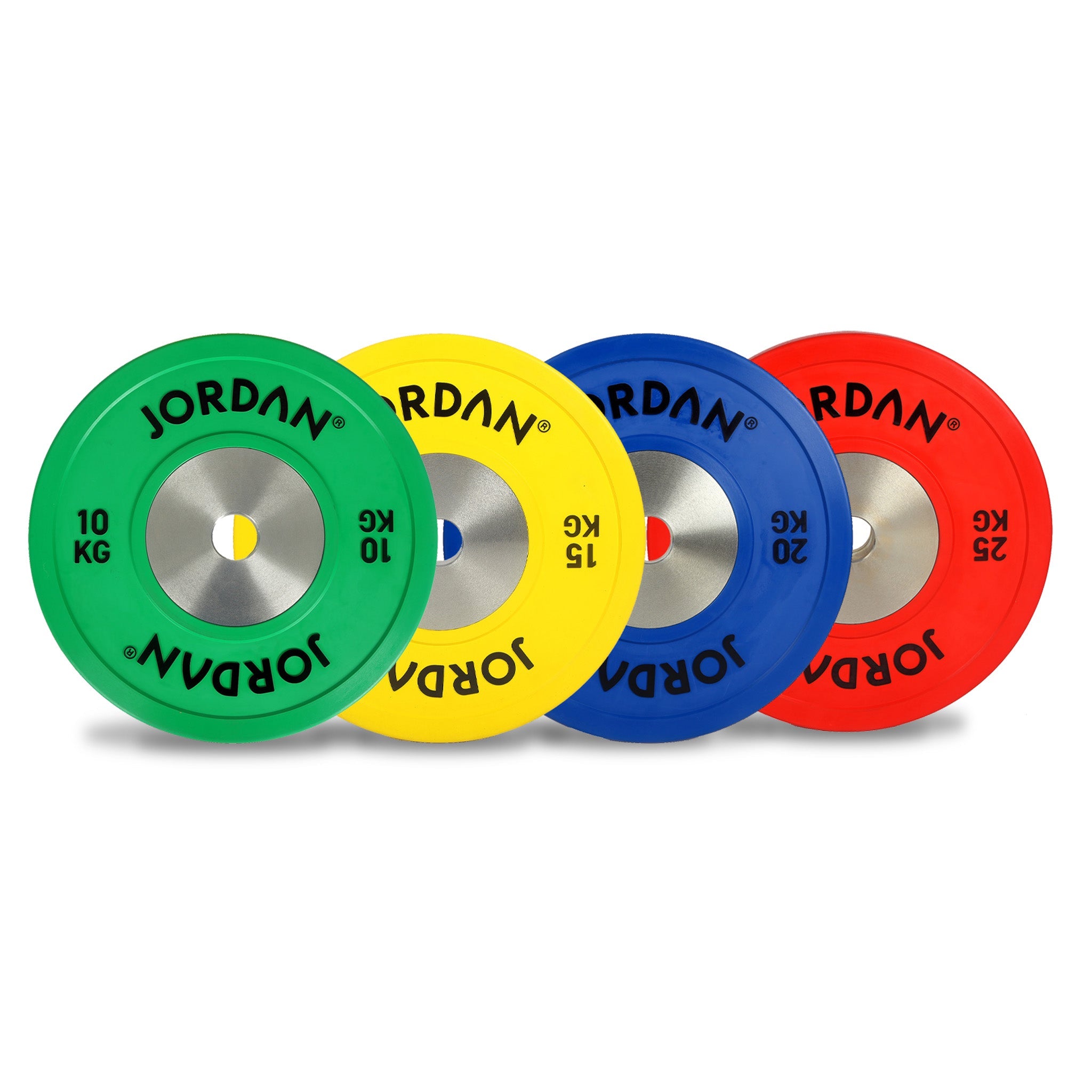 JORDAN 15kg Calibrated Colour Rubber Competition Plate (yellow) - Welzo