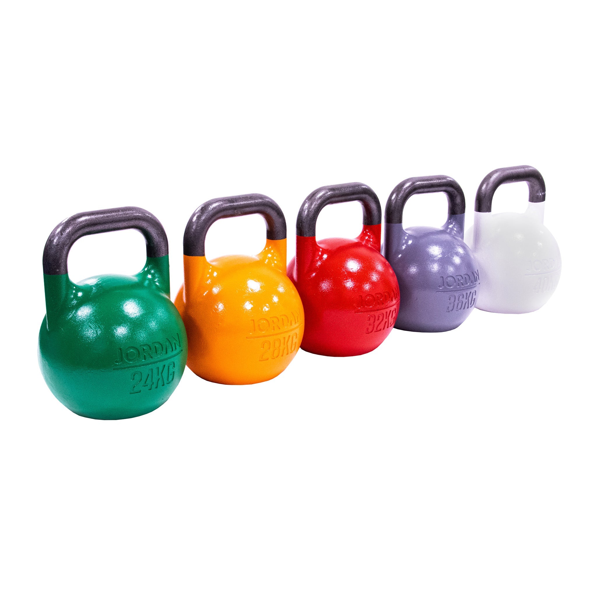 JORDAN 40kg Competition kettlebell - White (each) - Welzo