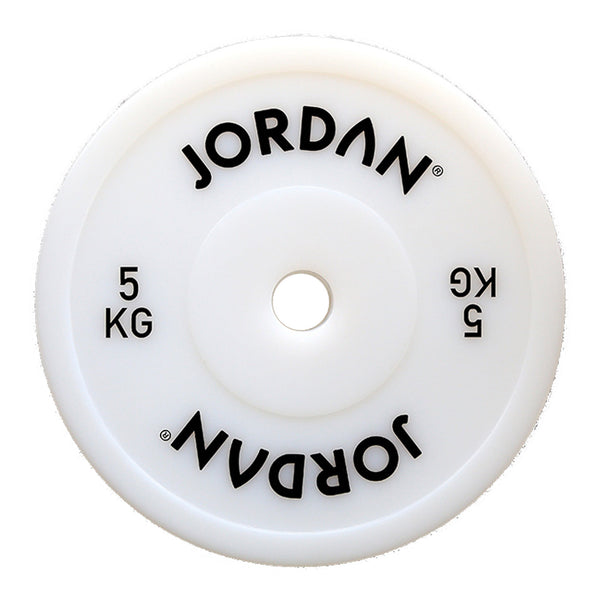 JORDAN 5kg Olympic Hollow Technique Plate - White - Welzo