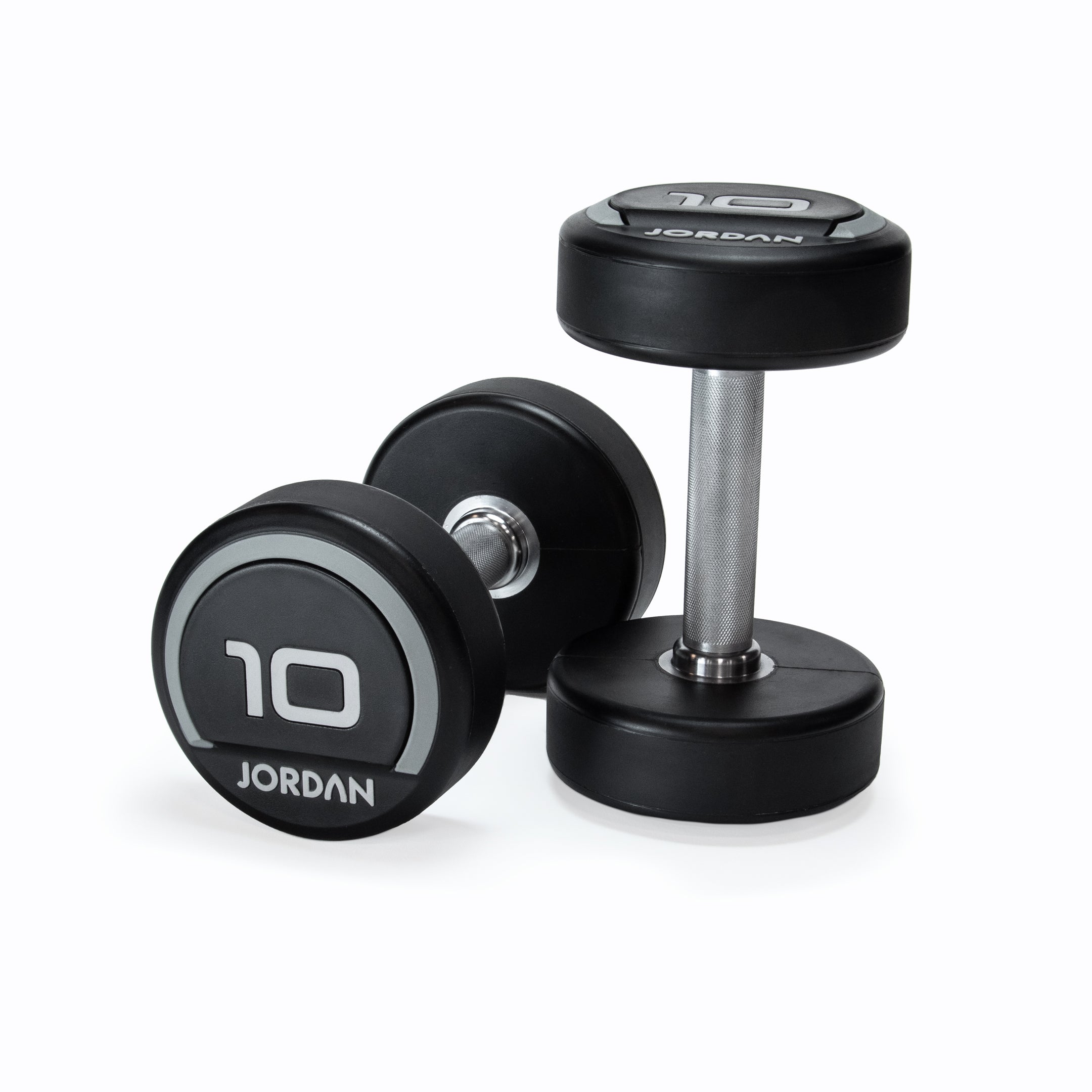 JORDAN 2.5kg Urethane Dumbbells (pair) - Grey - Welzo