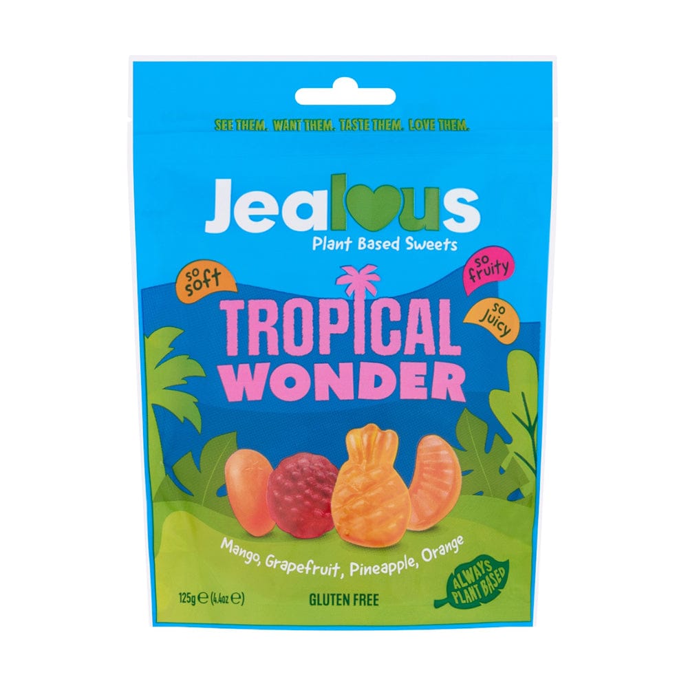 Tropical Wonder Plant Based Sweets 125g, Jealous Sweets