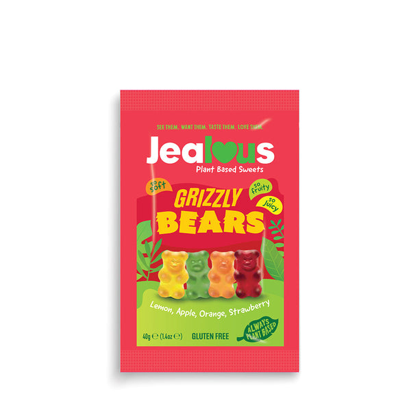 Grizzly Bears Plant Based Sweets 40g, Jealous Sweets