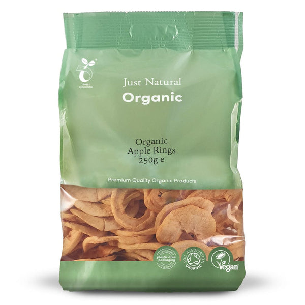 Organic Apple Rings 250g, Just Natural Organic