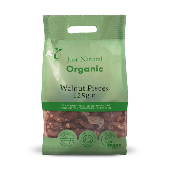 Organic Walnut Pieces 125g, Just Natural Organic