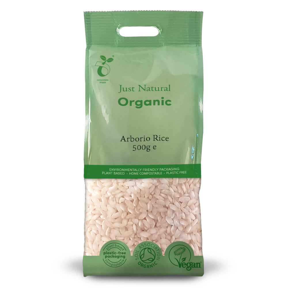 Organic Risotto Rice - Arborio 500g, Just Natural Organic