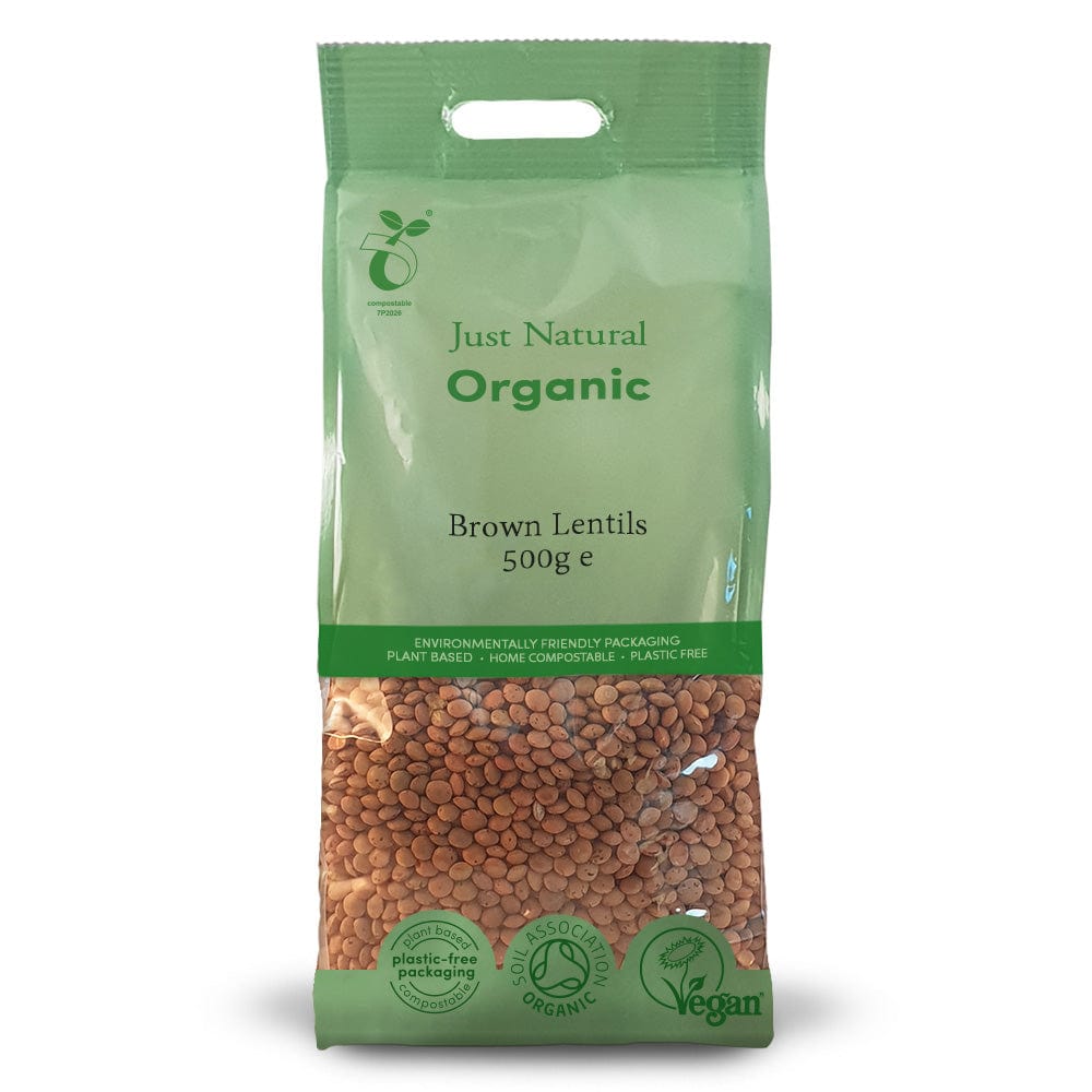 Organic Brown Lentils 500g, Just Natural Organic