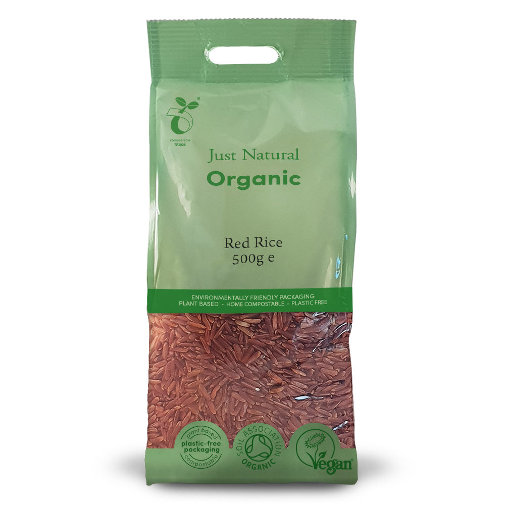 Organic Red Rice 500g, Just Natural Organic