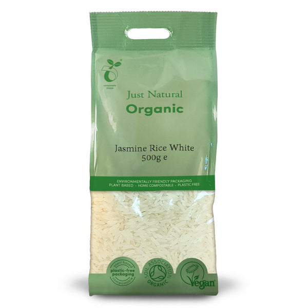 Organic Jasmine Rice White 500g, Just Natural Organic