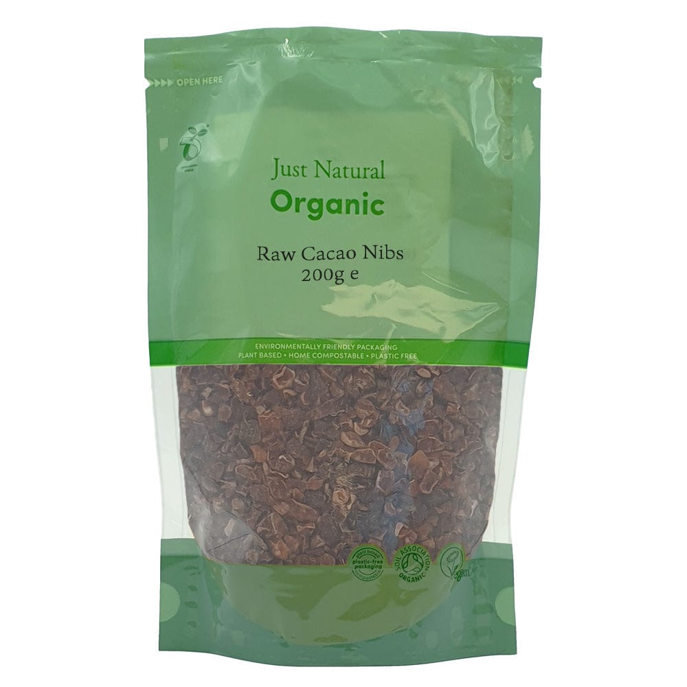 Organic Cacao Nibs Raw 200g, Just Natural Organic