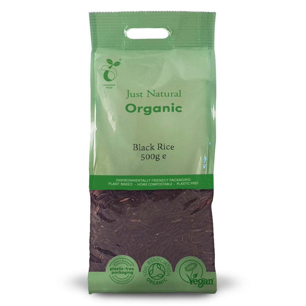 Organic Black Rice 500g, Just Natural Organic