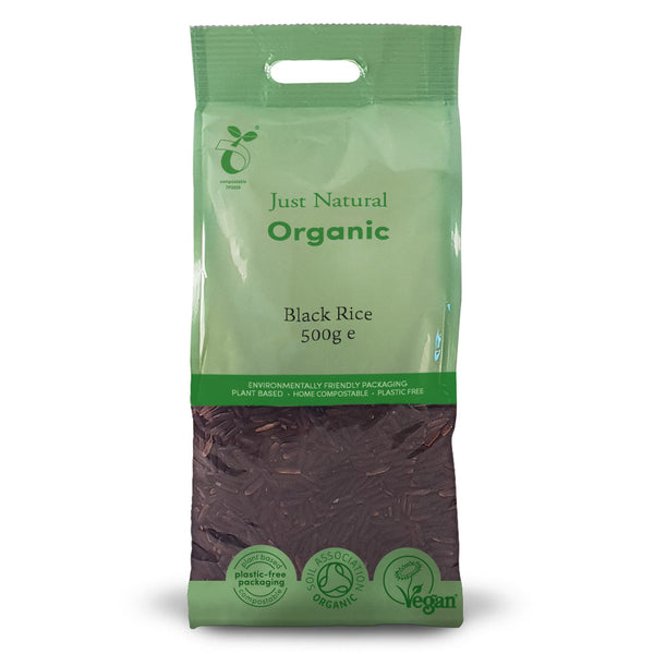 Organic Black Rice 500g, Just Natural Organic