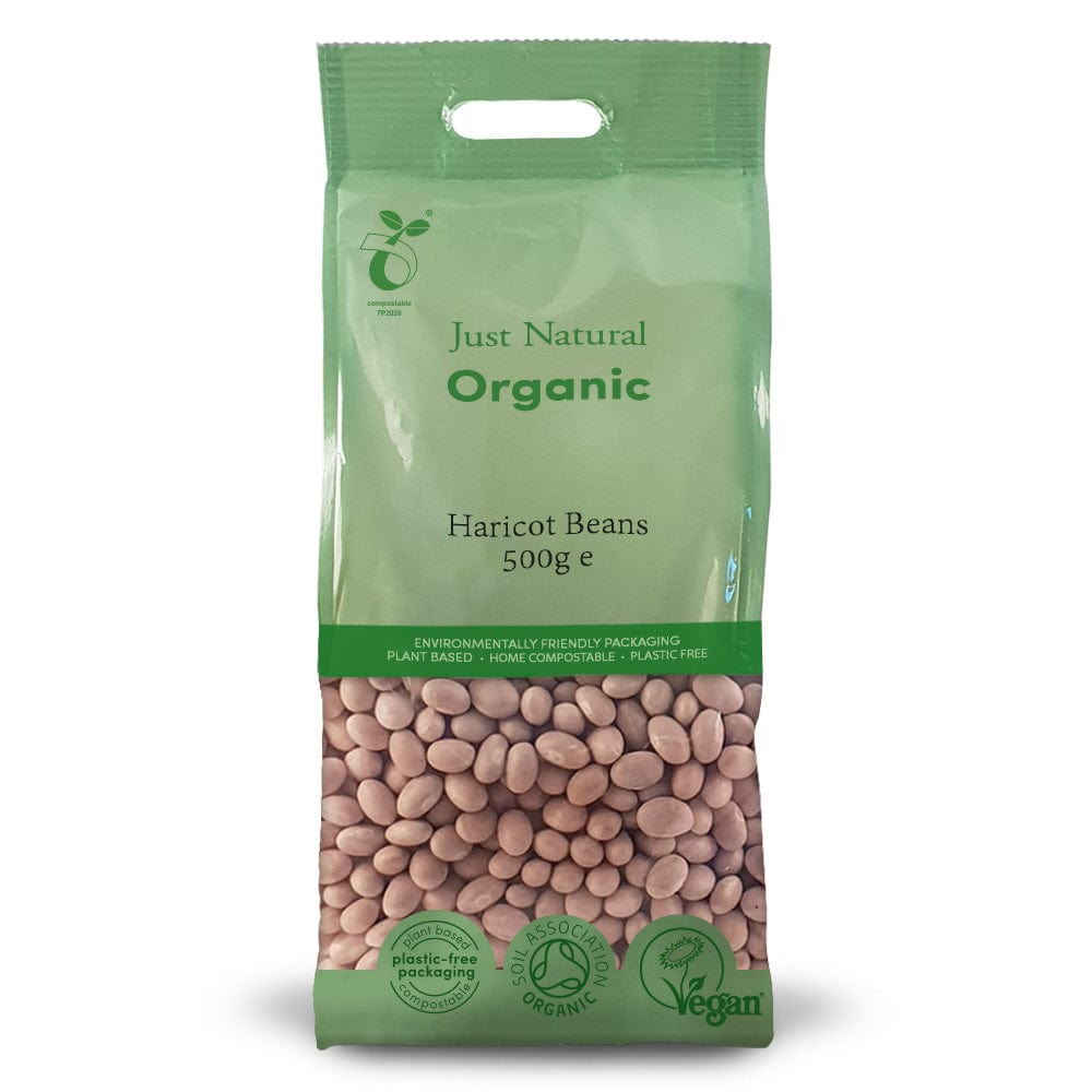 Organic Haricot Beans 500g, Just Natural Organic