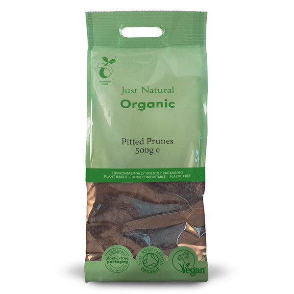 Organic Pitted Prunes 500g, Just Natural Organic