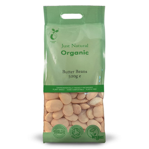 Organic Butter Beans 500g, Just Natural Organic