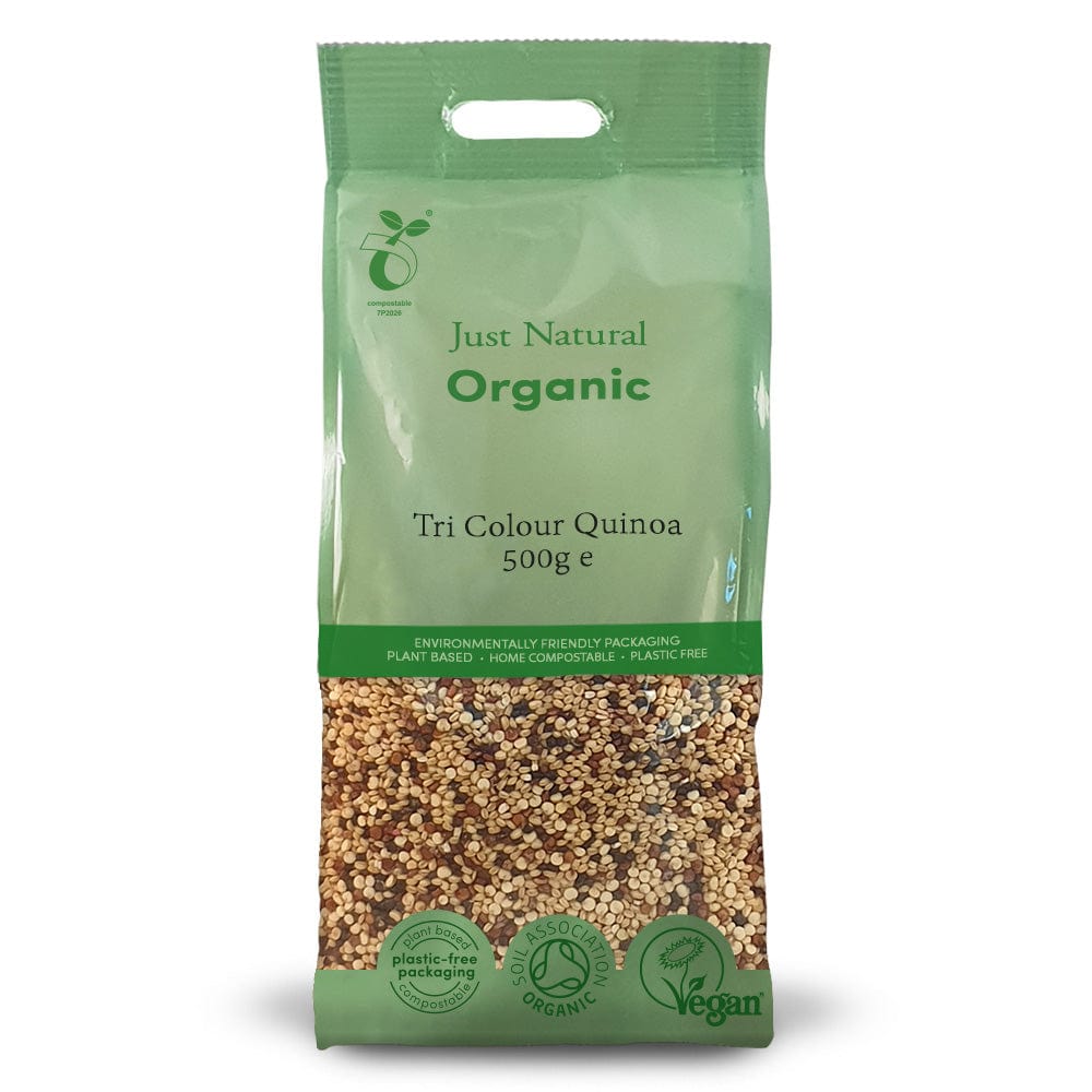 Organic Tri Colour Quinoa 500g, Just Natural Organic