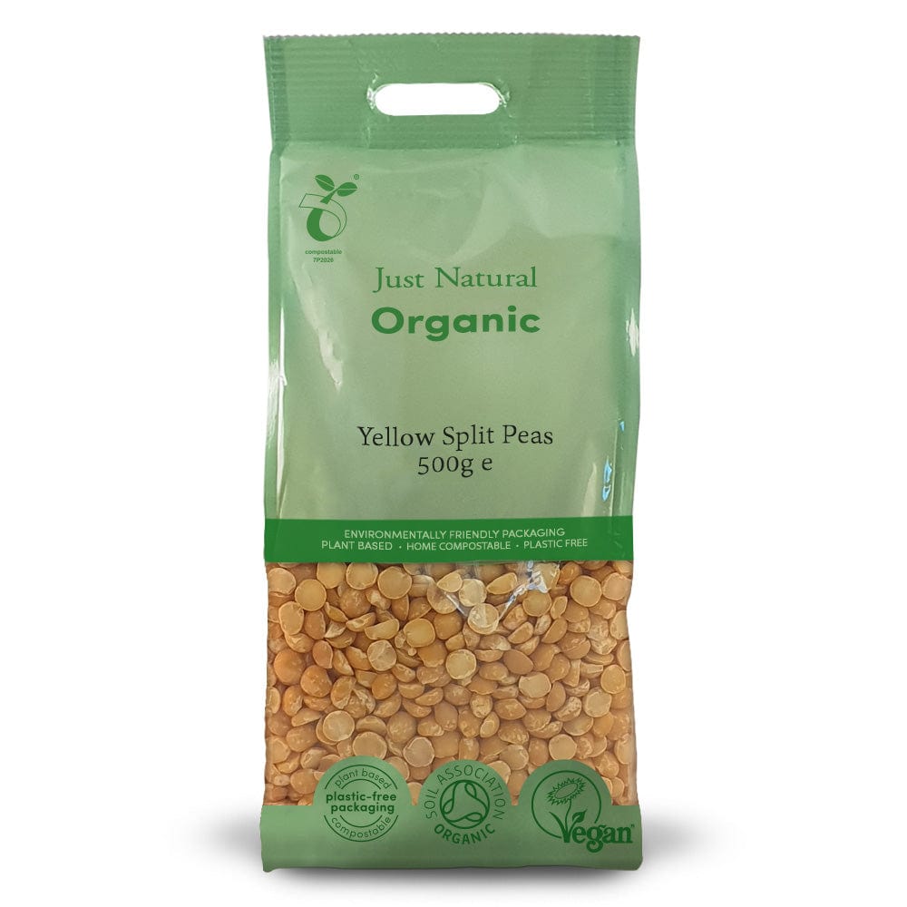 Organic Yellow Split Peas 500g, Just Natural Organic