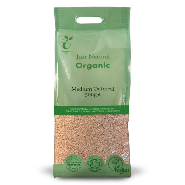 Organic Oatmeal Medium 500g, Just Natural Organic