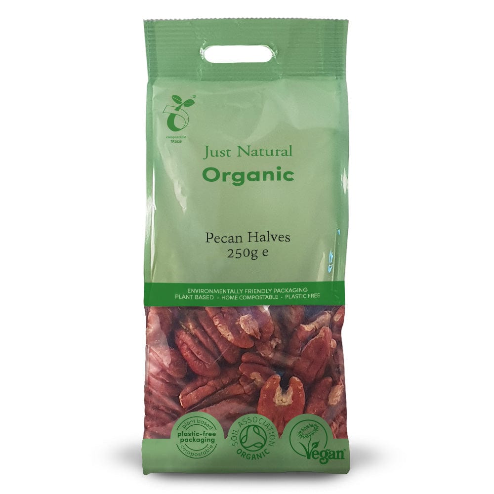 Organic Pecan Halves 250g, Just Natural Organic