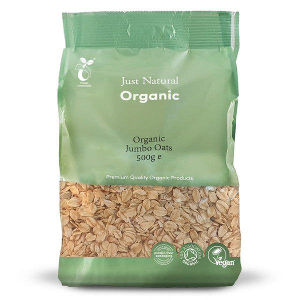 Organic Jumbo Oats 500g, Just Natural Organic