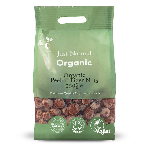 Organic Tiger Nuts Raw - Peeled 250g, Just Natural Organic