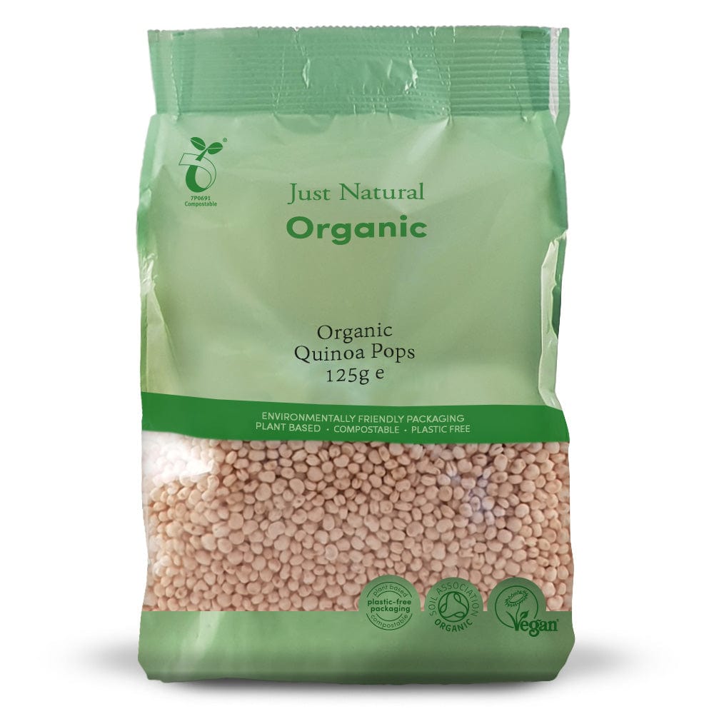 Organic Quinoa Pops 125g, Just Natural Organic