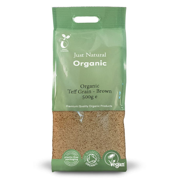 Organic Teff Grain - Brown 500g, Just Natural Organic