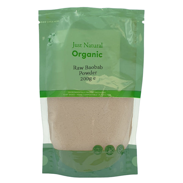 Organic Baobab Powder 200g, Just Natural Organic