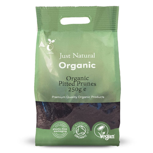 Organic Pitted Prunes 250g, Just Natural Organic