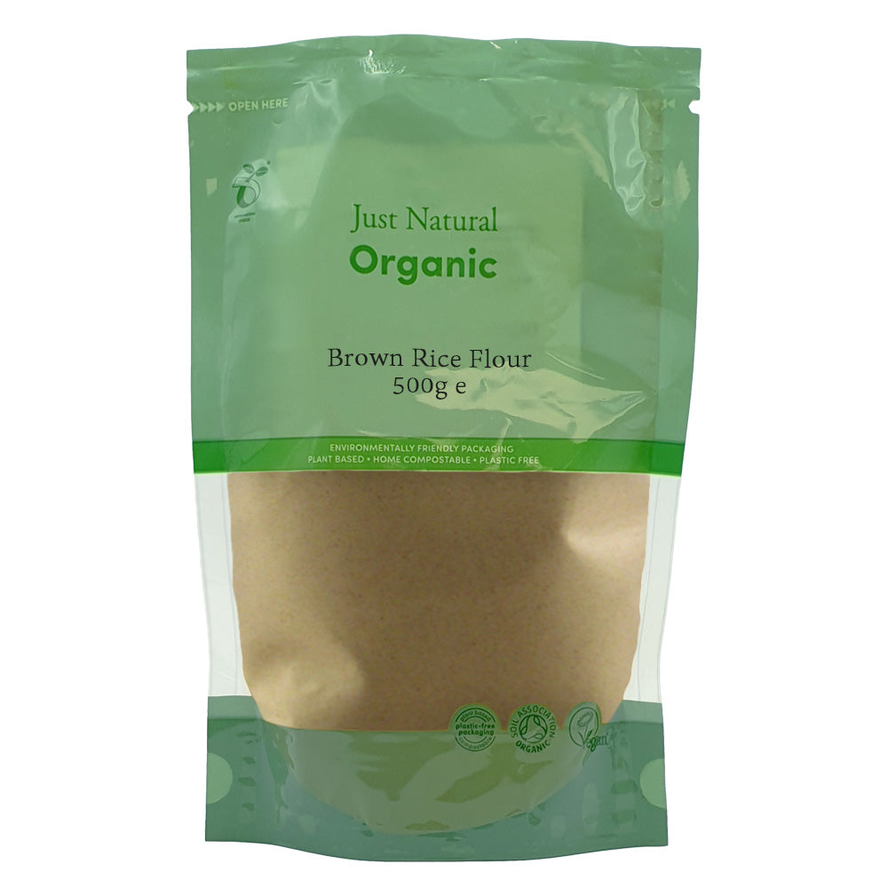 Organic Brown Rice Flour 500g, Just Natural Organic