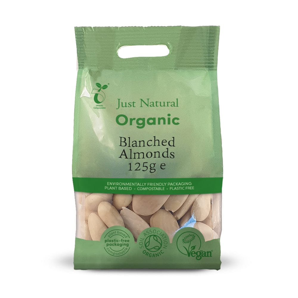 Organic Almonds Blanched 125g, Just Natural Organic