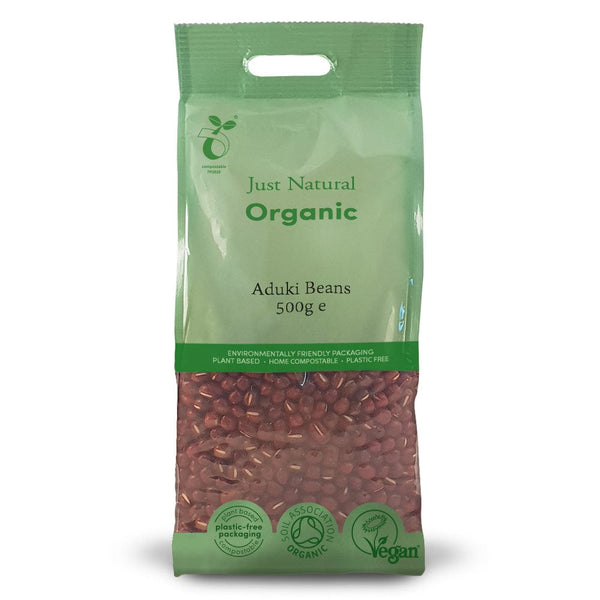 Organic Aduki Beans 500g, Just Natural Organic