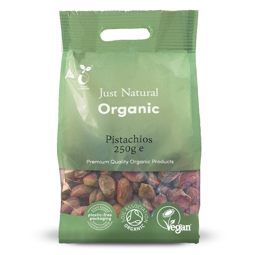 Organic Raw Pistachio Kernels 250g, Just Natural Organic