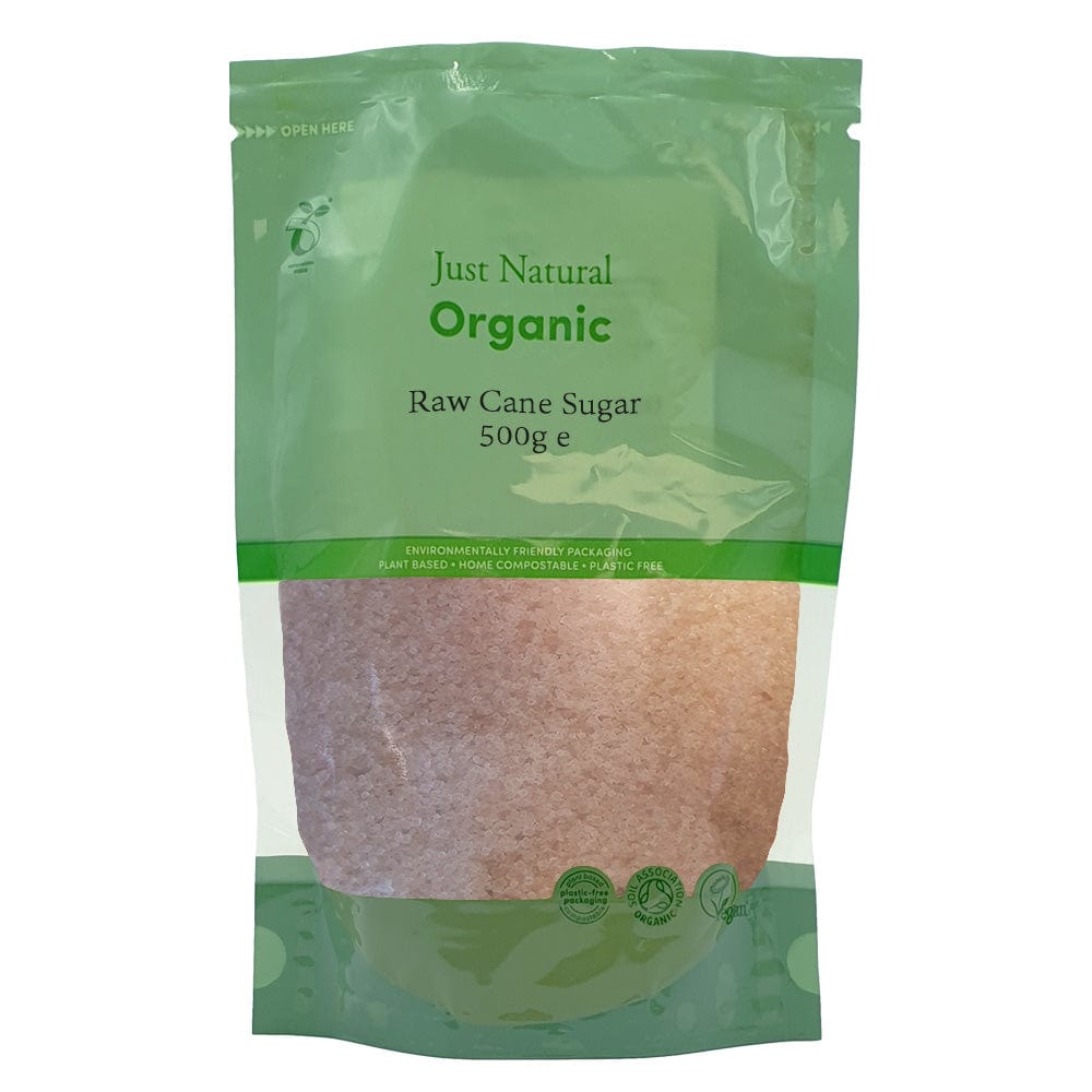 Organic Raw Cane Sugar 500g, Just Natural Organic