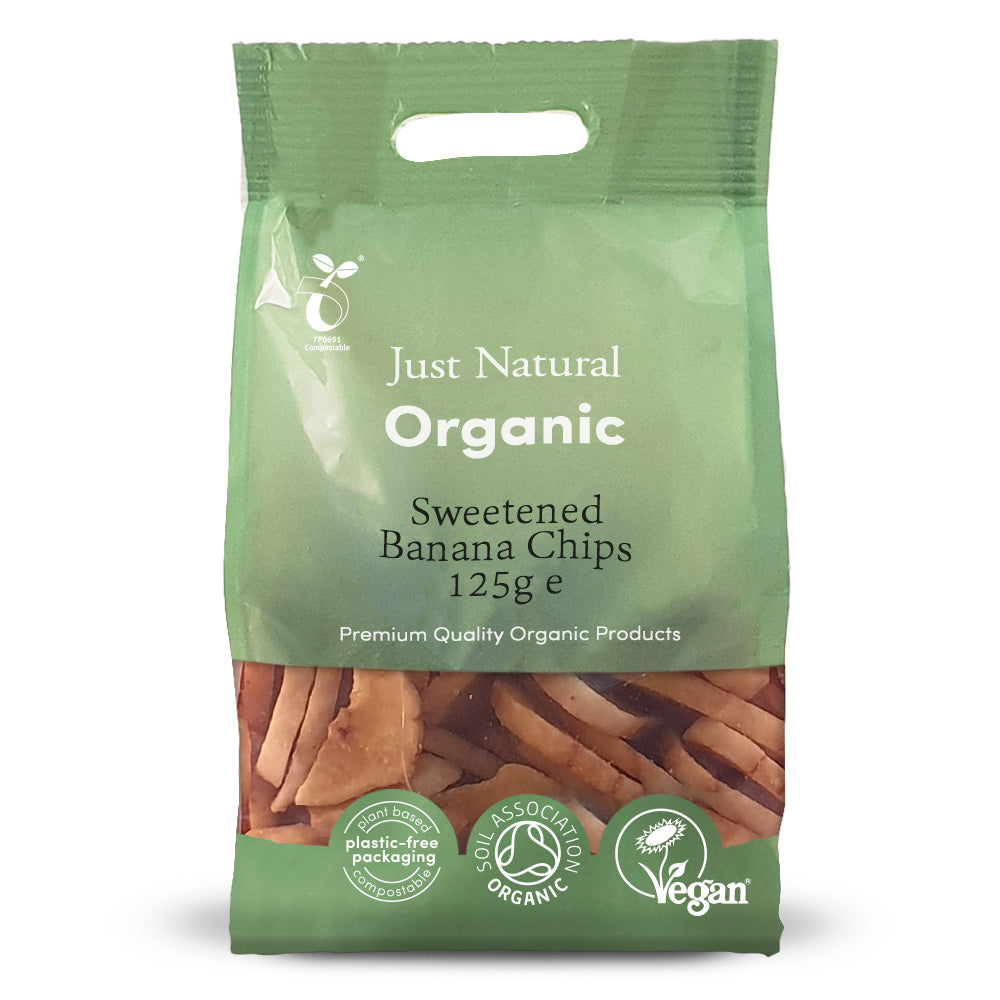 Organic Banana Chips 125g, Just Natural Organic