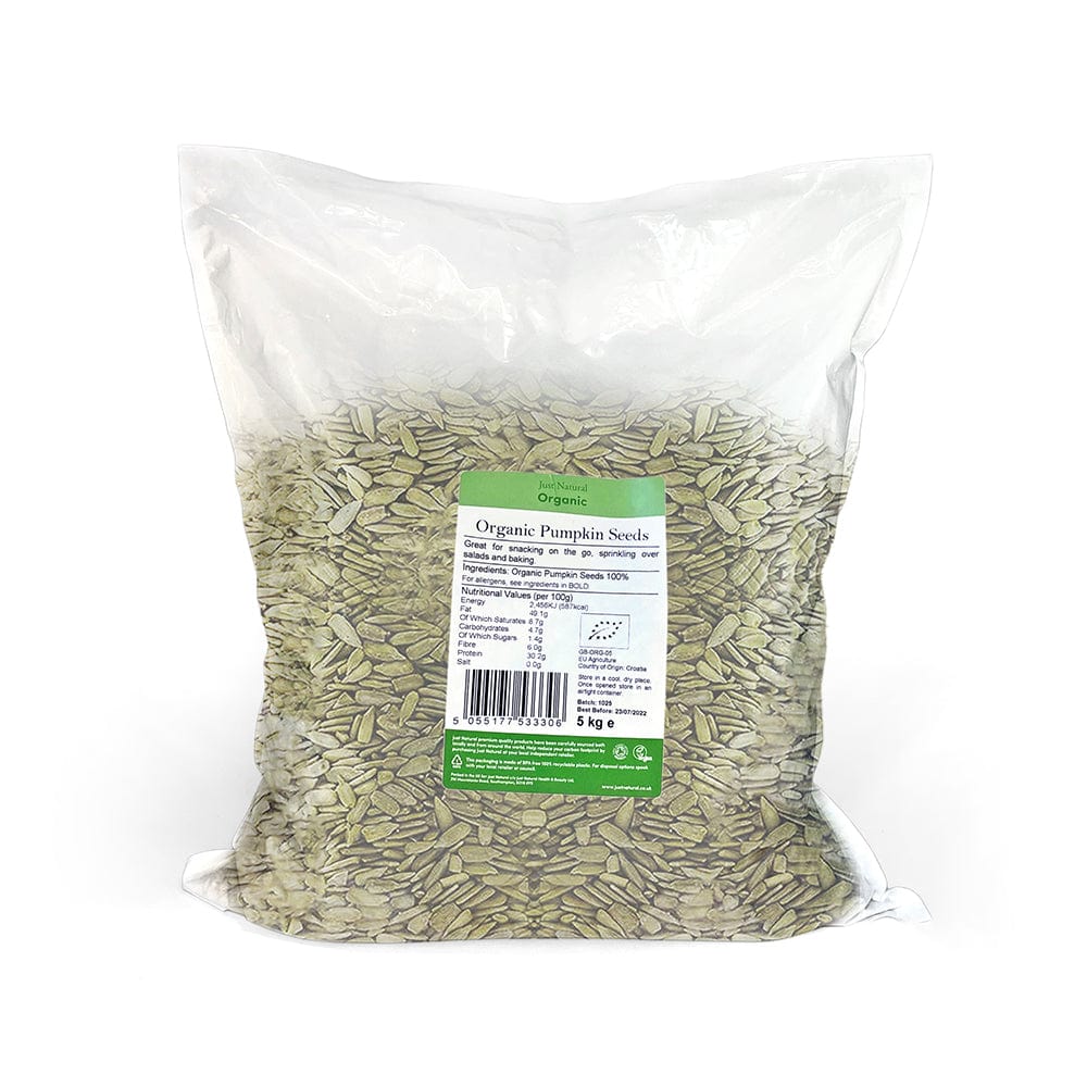 Organic Pumpkin Seeds 5kg, Just Natural Organic