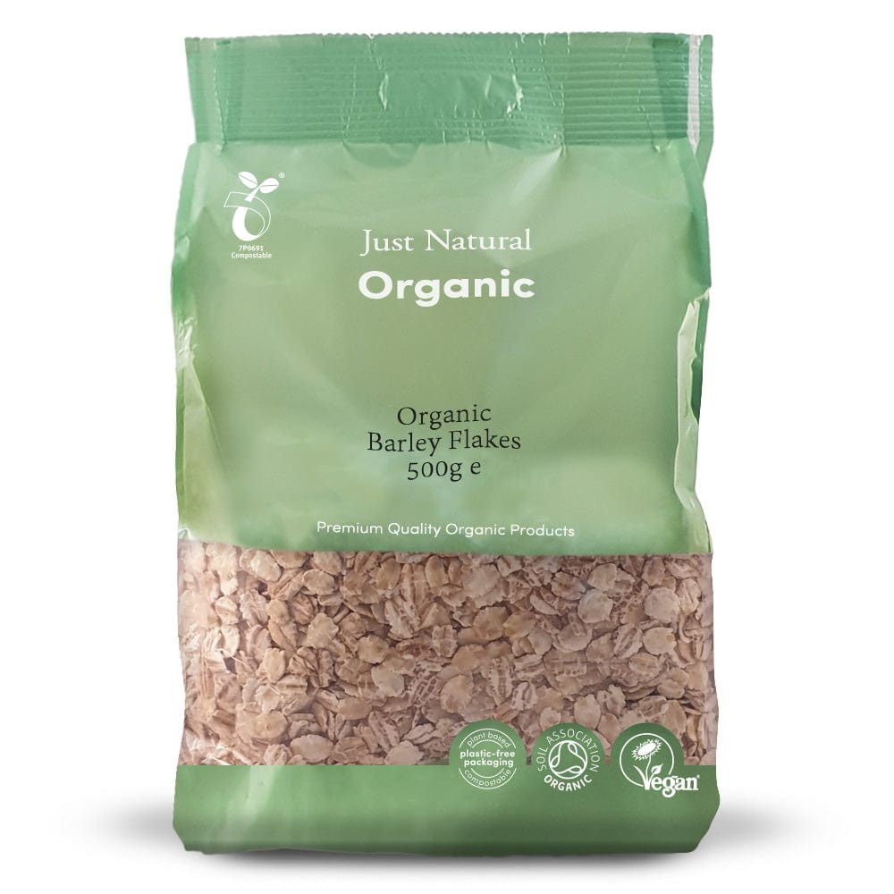 Organic Barley Flakes 500g, Just Natural Organic