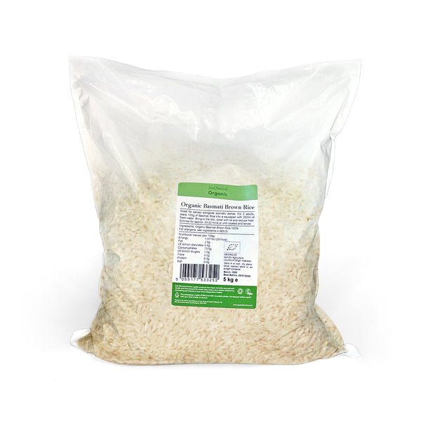 Organic Basmati Brown Rice 5kg, Just Natural Organic