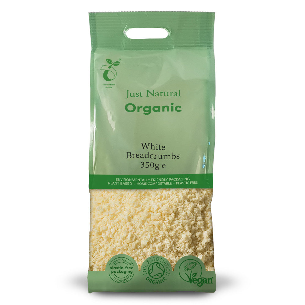 Organic White Breadcrumbs 350g, Just Natural Organic