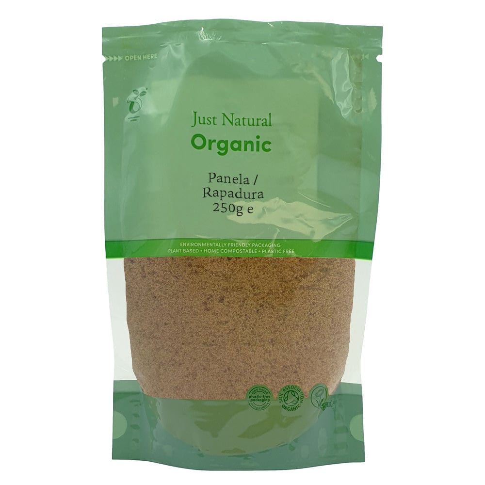 Organic Panela/Rapadura Unrefined Cane Sugar 250g, Just Natural Organic