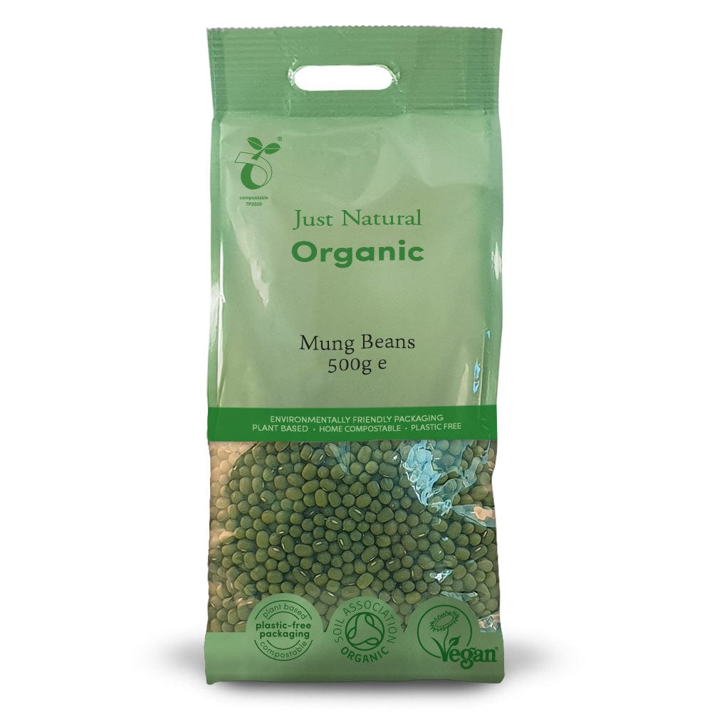 Organic Mung Beans 500g, Just Natural Organic