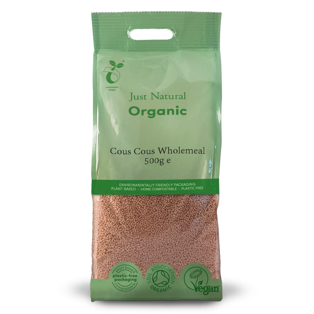 Organic Couscous Wholemeal 500g, Just Natural Organic